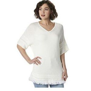 Women's Belle Fringed Dolman-Sleeve Top